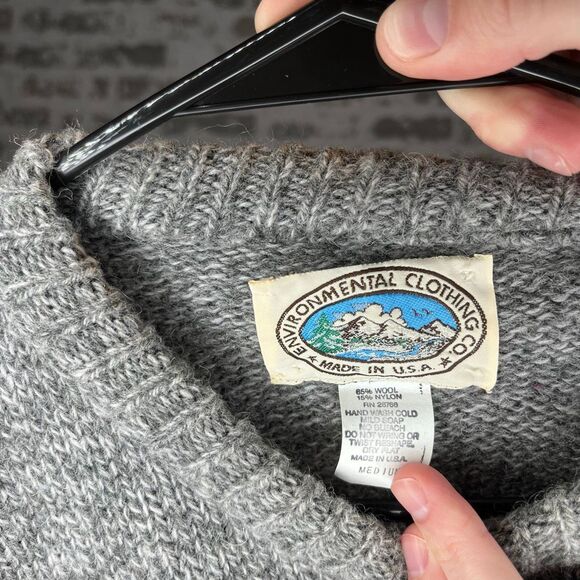 Environmental clothing co | women wool blend vintage sweater - Picture 2 of 7